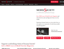 Tablet Screenshot of modelsociety.com